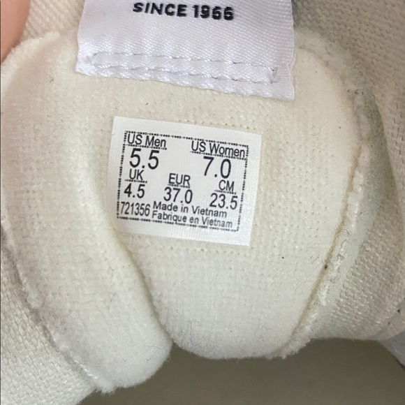 Vans Green and White High-Top Sneakers - Picture 9 of 10